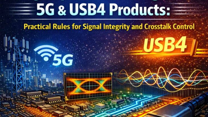 High-Speed PCB Design in 5G & USB4 Products: Practical Rules for Signal Integrity and Crosstalk Control